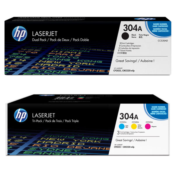 HP 304A Color LaserJet Toner Cartridge 4color set (CC530A Series)compatible