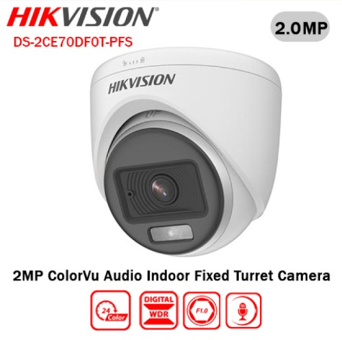 Hikvision 2MP ColorVu Bullet Camera (Outdoor Night Vision)