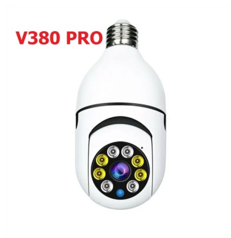 V380 Bulb Camera Q26L PTZ 360° Wi-Fi Smart CCTV (Night Vision)