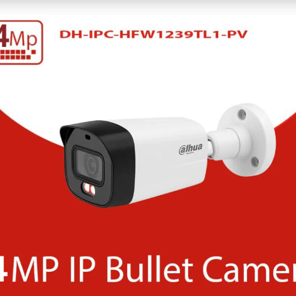Dahua 4MP Dual Light Two-Way Talk IP Bullet Camera