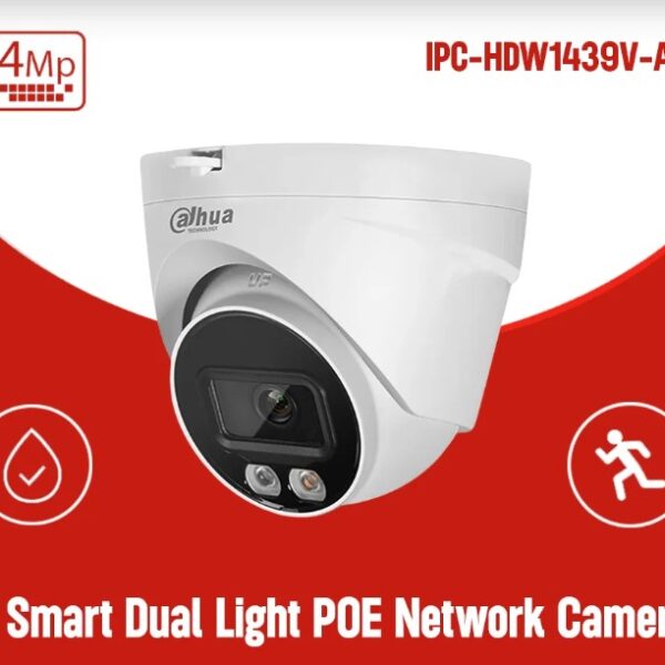 Dahua 4MP Smart Dual Light TWO WAY TALK Eyeball  Dome