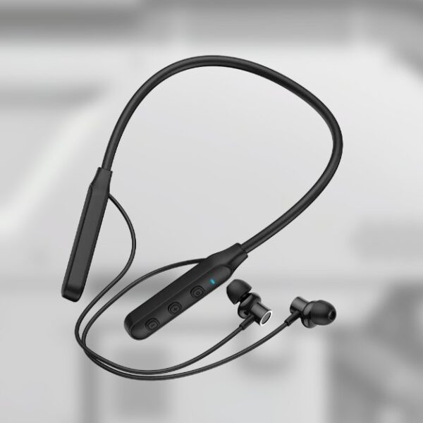Login L-262 Wireless Neckband with Dual Mic & LED Display