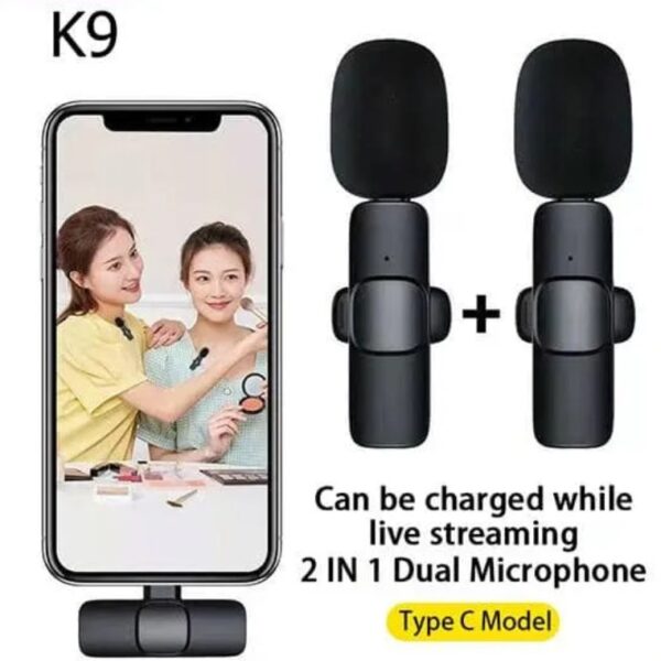 Second image of K9 Wireless MIC Dual Microphone – Plug & Play